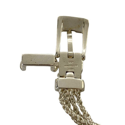 Tiffany & Co T Rope Belt Necklace Silver 925 Pendant Men
