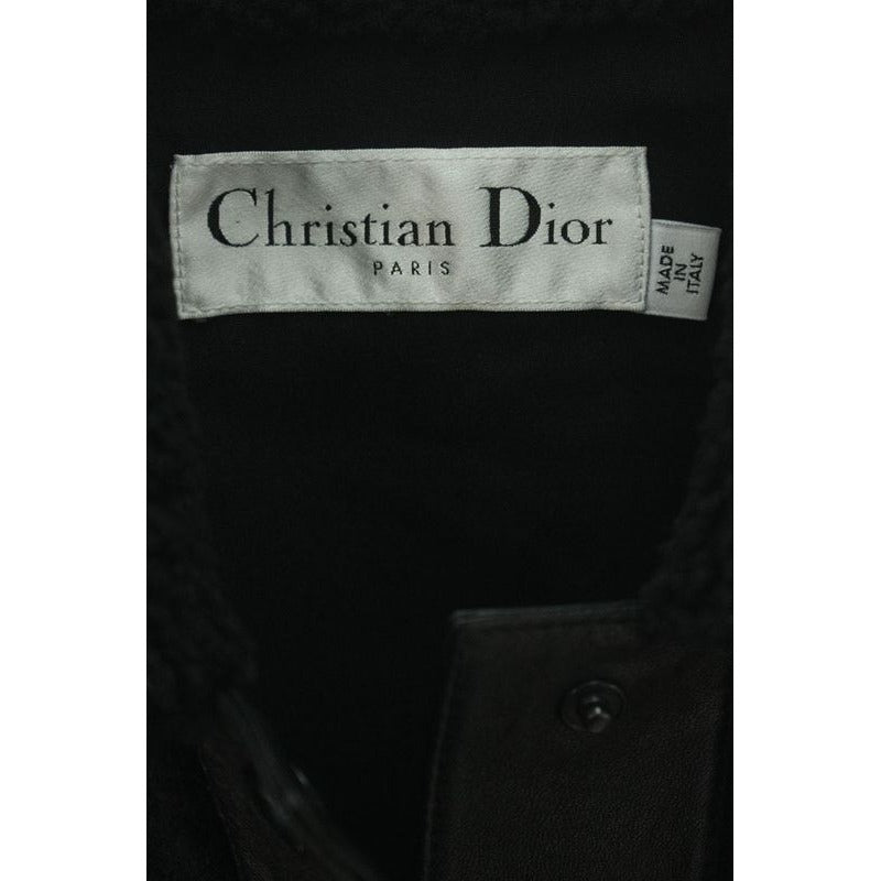 Christian Dior 248 V25 Al854 Leather Switched Shearling Blouson Jacket 38 — view 3