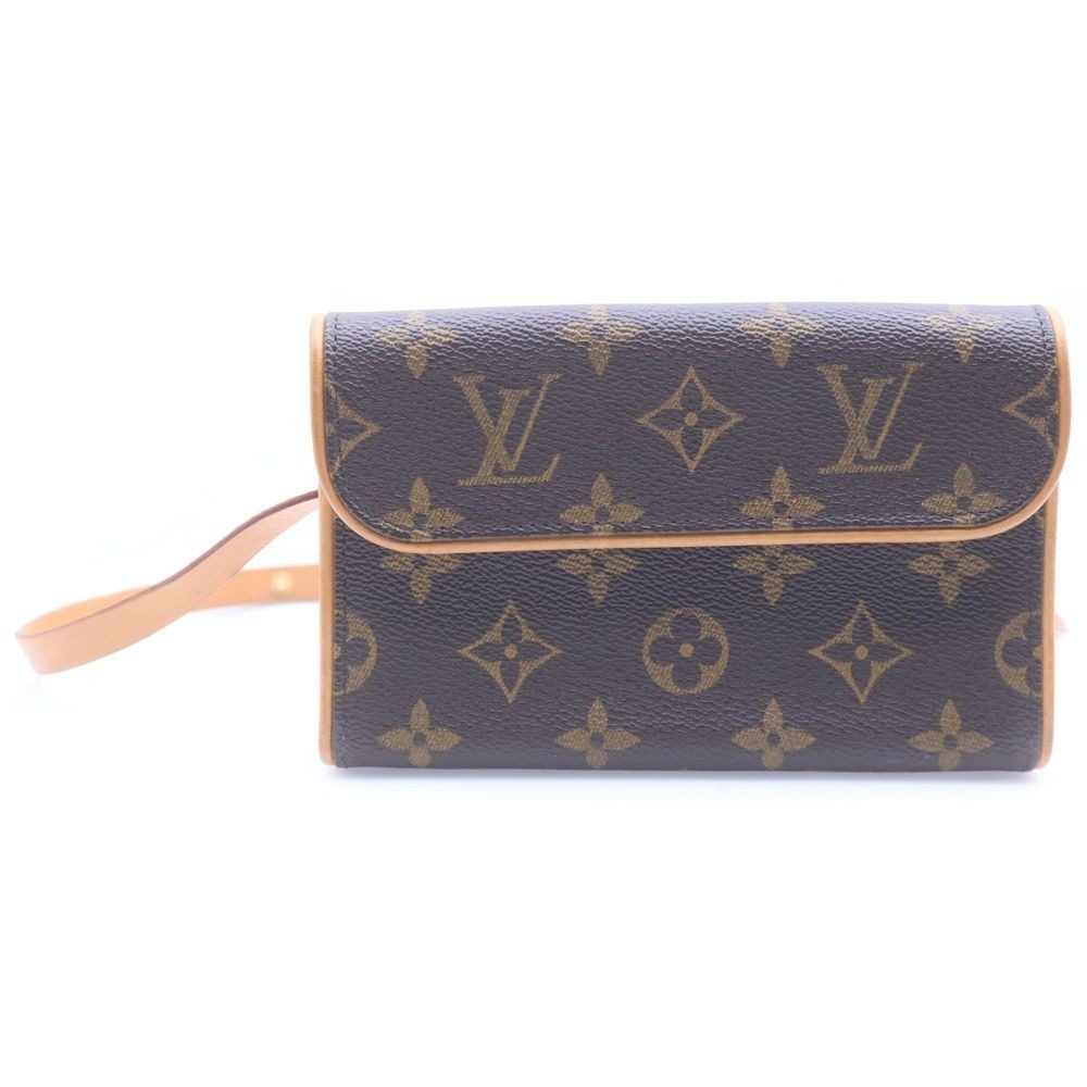 Louis Vuitton Pochette Florentine Nu Monogram Leather Waist Bag Brown