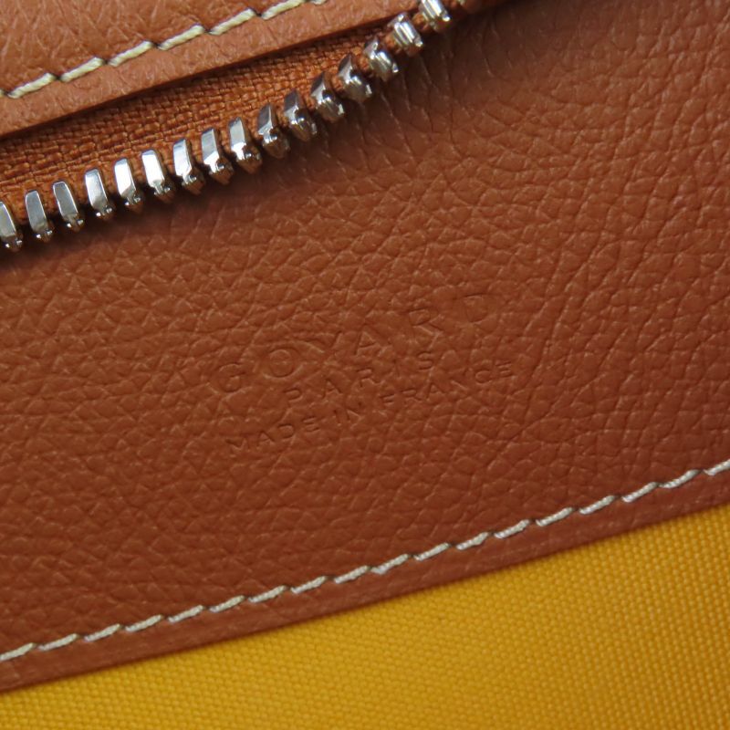 Goyard Hirondelle Shoulder Bag Goyard Din Canvas Logo Allover Design Black