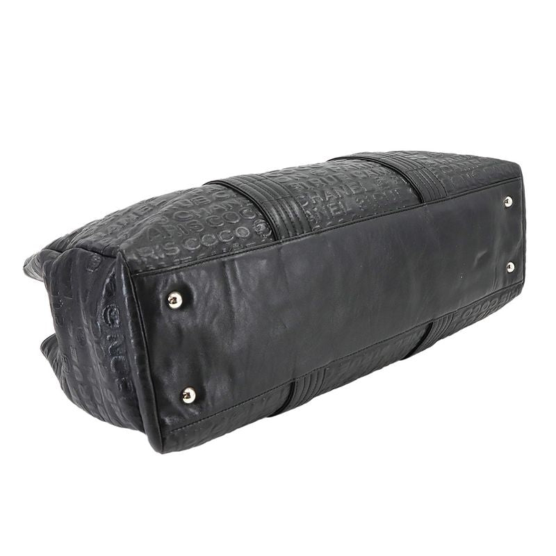 Chanel Unlimited Tote Bag Leather Black Silver Hardware Unlimited Tote Bag