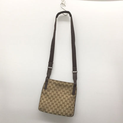Gucci Shoulder Bag GG Canvas Sticky Scuff Yes 122793 Beige