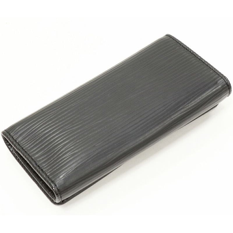 Louis Vuitton 4-ribbon Key Case Epi Noir Black Gold Hardware Multicles 4 — view 2