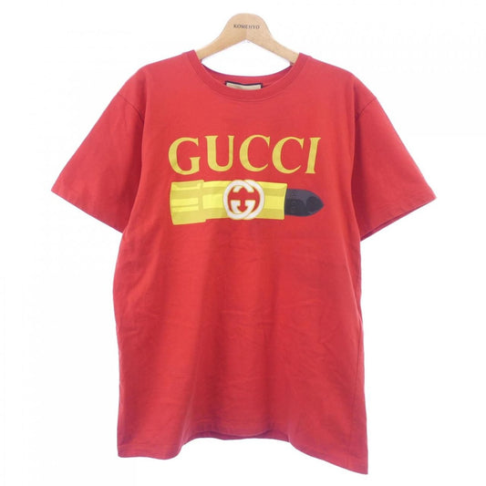 Gucci Lipstick Print Cotton T-Shirt Xjfht