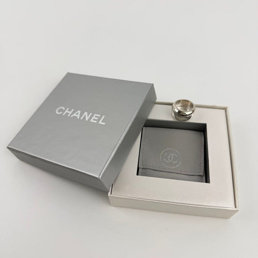 Chanel CC Logo Ring 925 Vintage