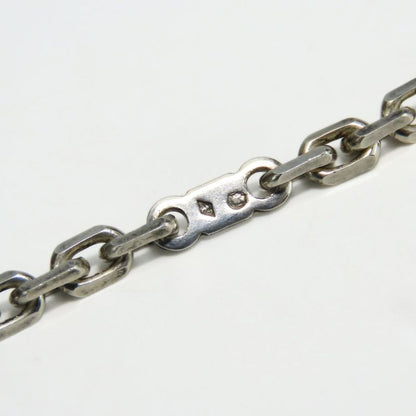 Hermes Bag Charm Leather Silver 925 Orange Silver Hardware Accessories Small