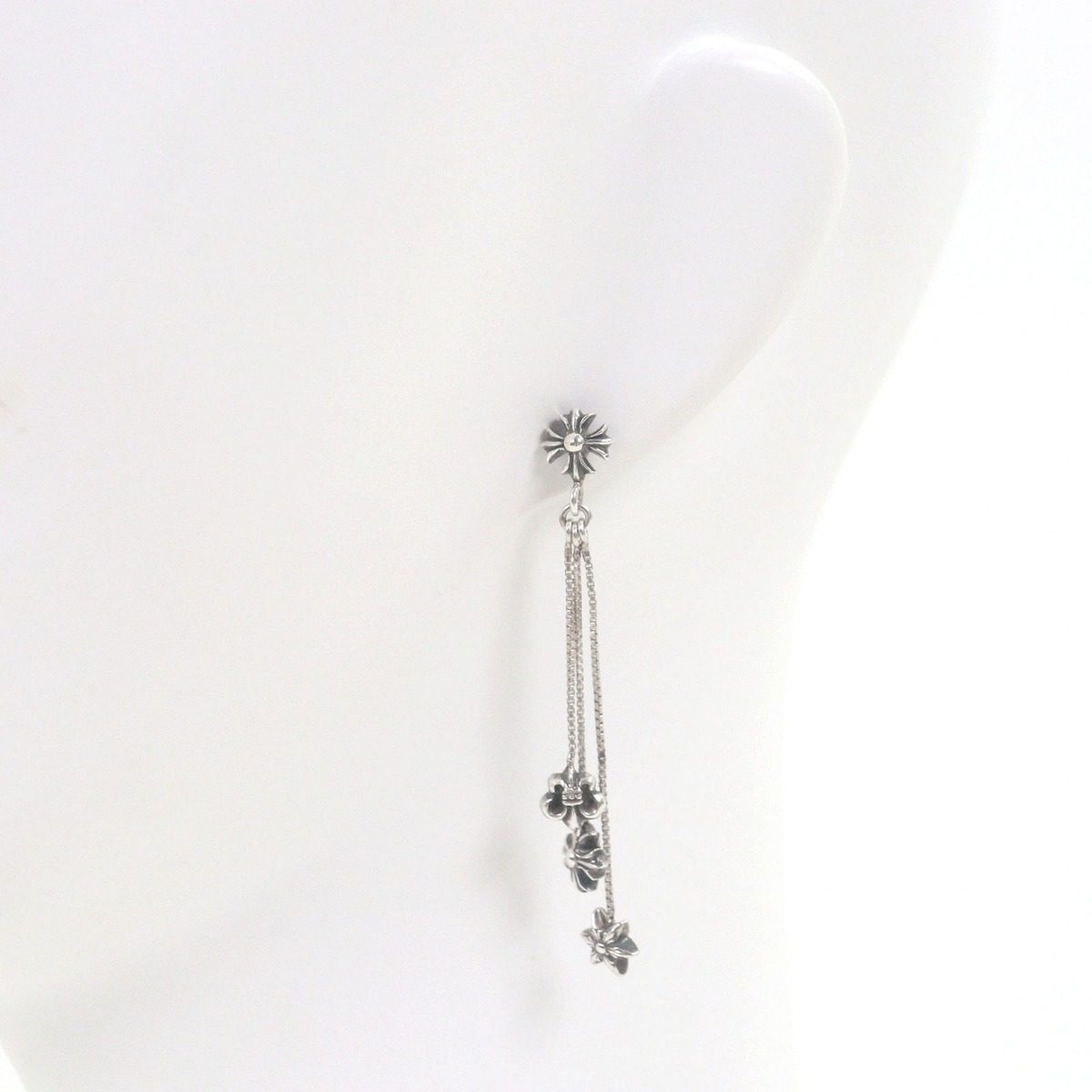 Chrome Hearts Jojoearring Jojo 14k Star CH Plus BS Posting Earrings Silver — view 2
