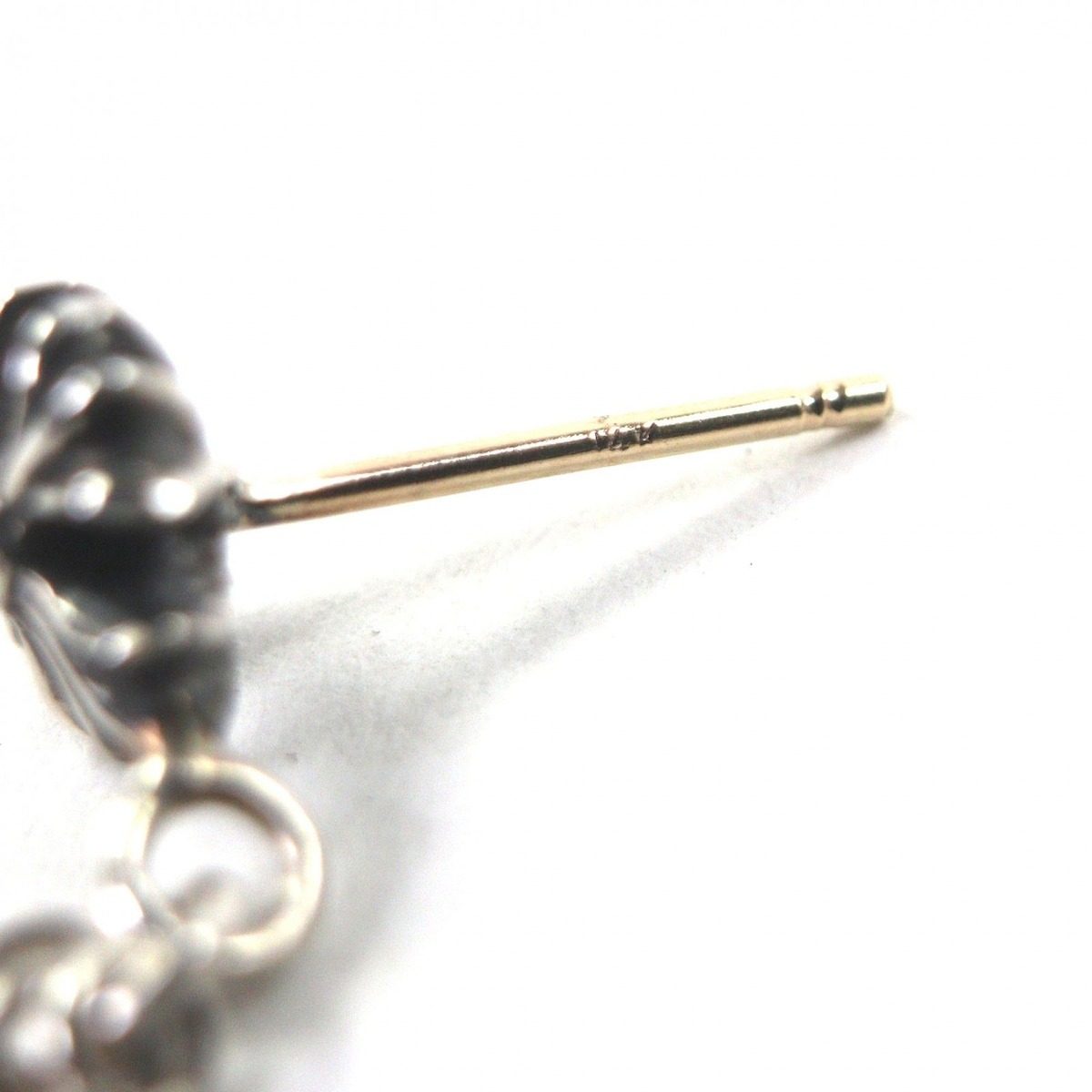 Chrome Hearts Jojoearring Jojo 14k Star CH Plus BS Posting Earrings Silver — view 5