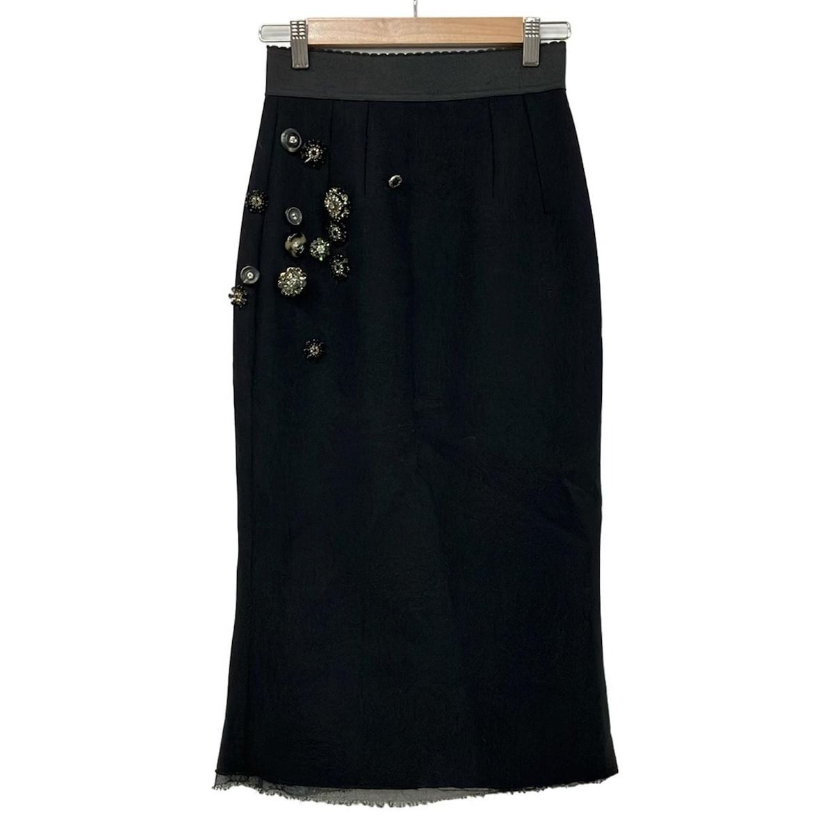 Dolce & Gabbana Long Skirt 38 S Black Bijoux
