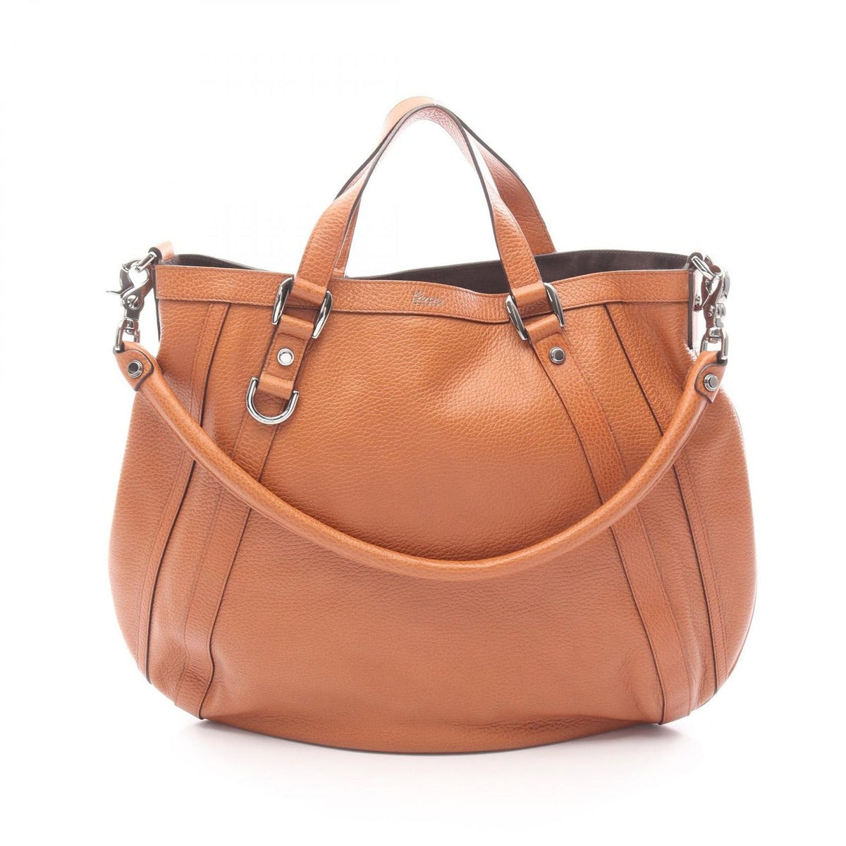 Gucci Handbag Brown Leather 2-Way