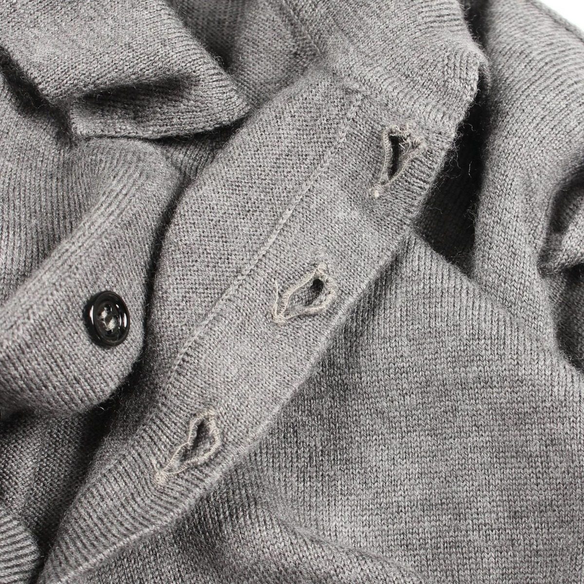 Dior Homme Polo Shirt Bee Embroidery Long Sleeve Knit Wool Bee — view 6