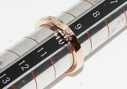 Bulgari Ring 18K Pink Gold Diamond 5P (017ct) Marry Me Wedding Ring 355772