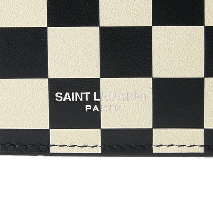 Saint Laurent Card Case CARD Holder Beige/black