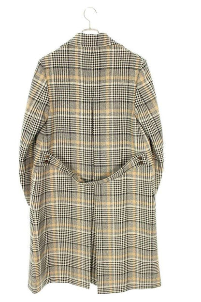 Gucci 22AW HA 720895 Zajn7 Glen Check Double Breasted Chester Coat Men 44