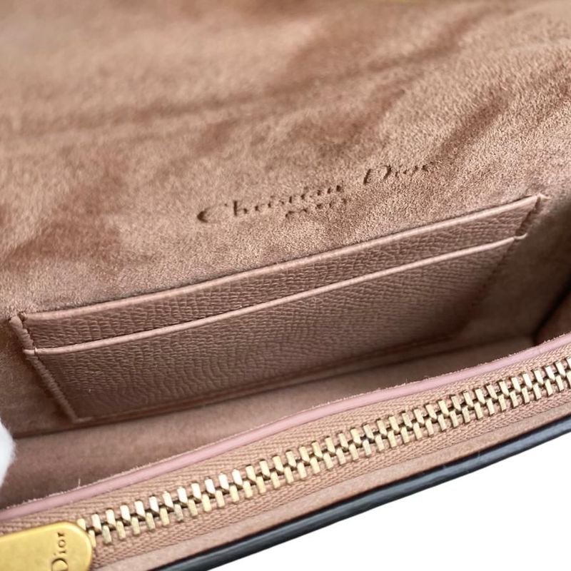 Christian Dior Waist Bag Saddle Belt Pouch S5619cwvg-50pu Logo Pink Beige Gold