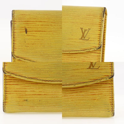 Louis Vuitton Ludlow M63309 Epi Leather Tassili Yellow Ca0935 Unisex Coin Case