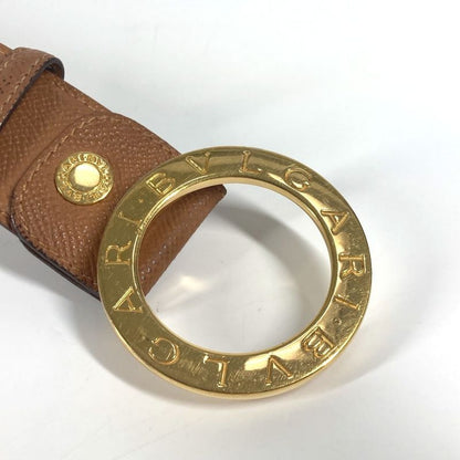 Bvlgari Logo Leather Beige