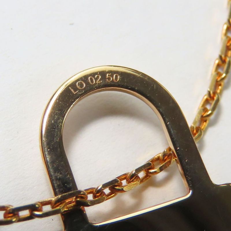 Hermes Necklace Eau Kelly PM Metal Swift Pink Gold Rose Mexico Cadenas Pendant