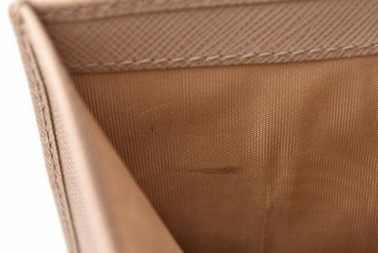 Prada Wallet Fold Prada Wallet 1ml009 Saffiano Leather Cipria Beige