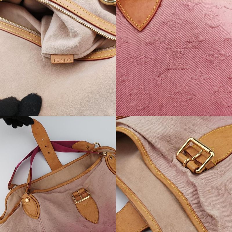 Louis Vuitton Quilted Monogram Sunbeam Beige X Pink X Multicolor Denim M40415fo4