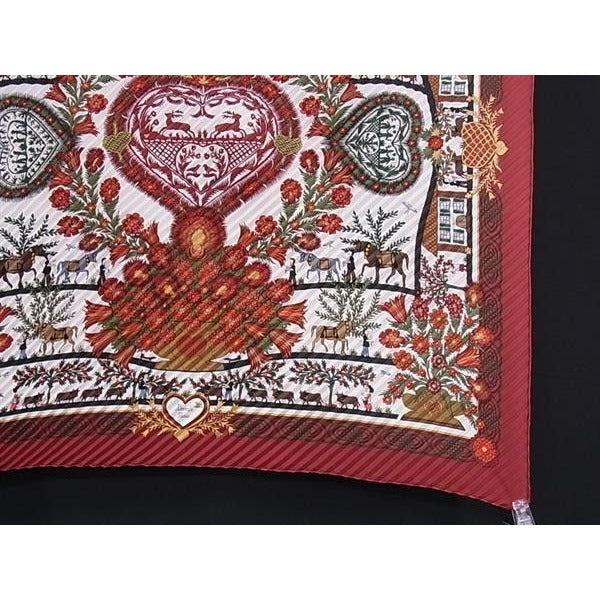 Hermes Pliss Scarf Carre Plisse Multicolor Silk Decoupages Paper — view 4
