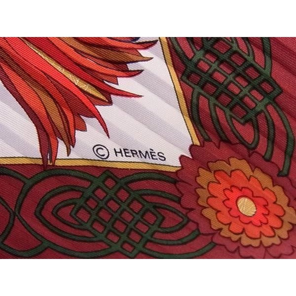 Hermes Pliss Scarf Carre Plisse Multicolor Silk Decoupages Paper — view 5