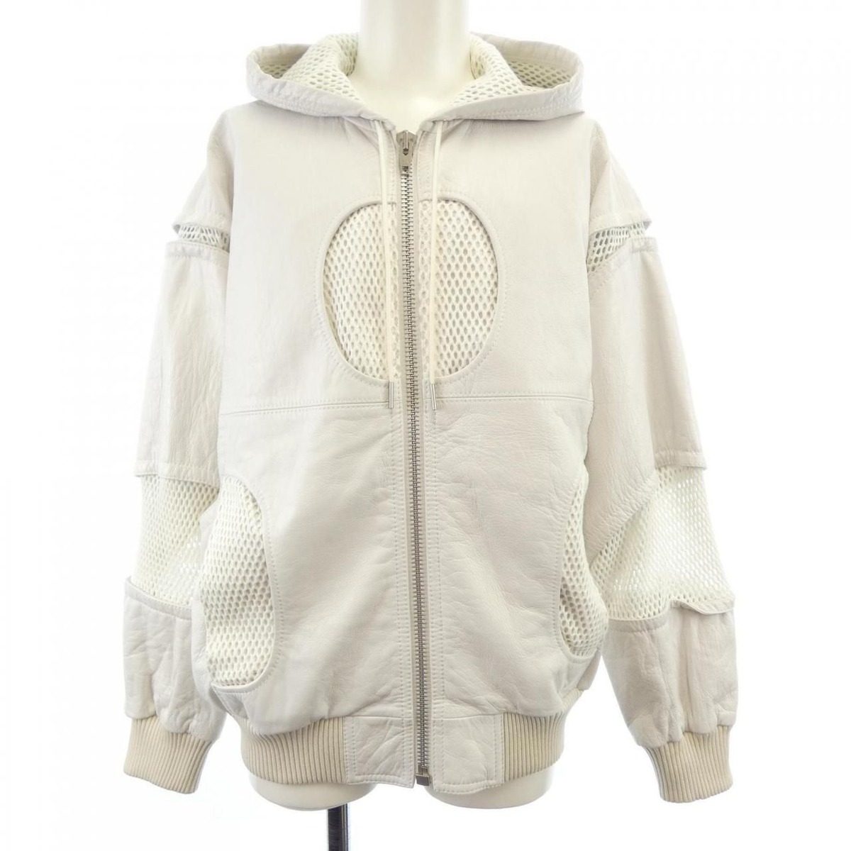 Celine Leather Jacket White