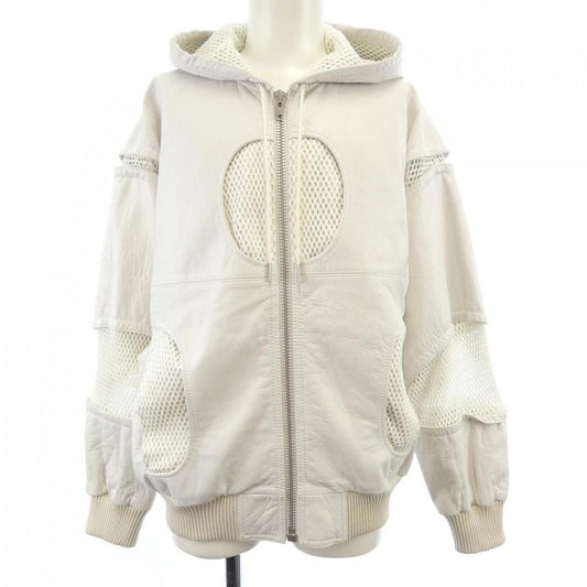 Celine Leather Jacket White