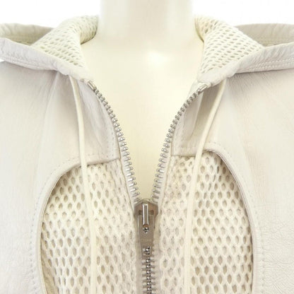 Celine Leather Jacket White — view 5