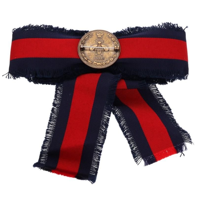 Gucci Bow Brooch With Bijoux Ladies