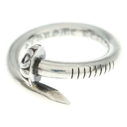 Chrome Hearts Nail Crsball Cross Ball Ring Silver