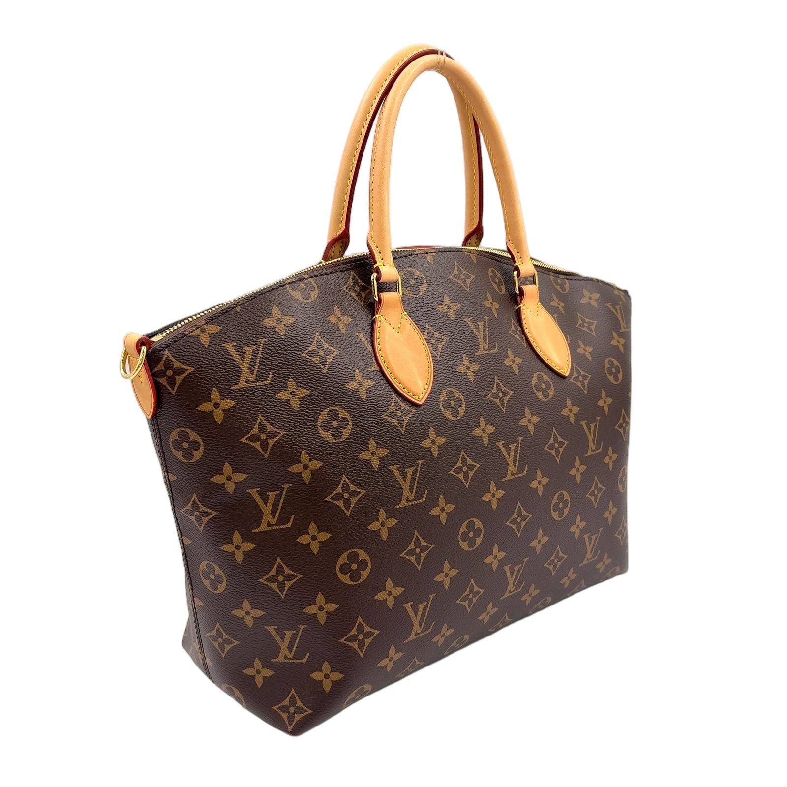 Louis Vuitton NM MM 2-Way Shoulder Leather Brown Handbag Gold — view 2