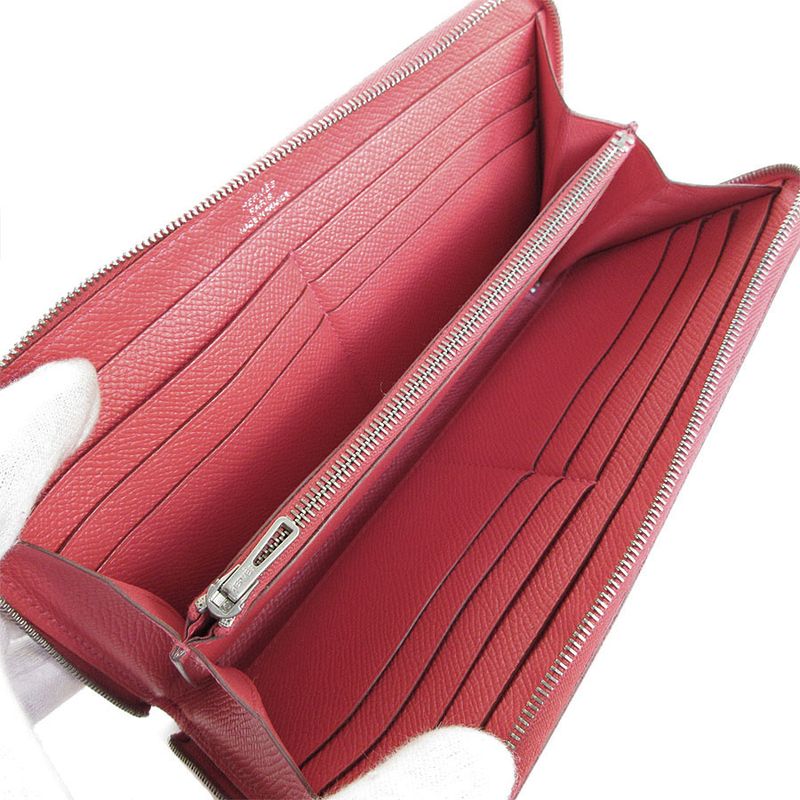 Hermes Round Zipper Long Wallet Azap Long