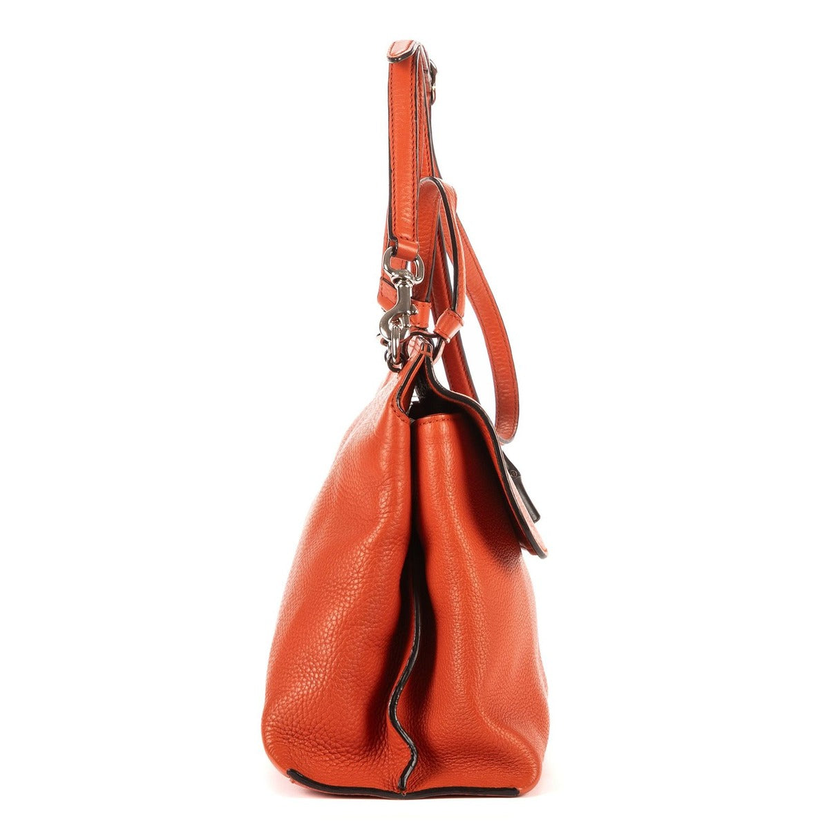 Gucci Large Daily Top Handle Orange Grain Leather — view 4