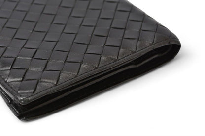 Bottega Veneta Wallet Bottega Veneta Fold Wallet Intrecciato Black 169731