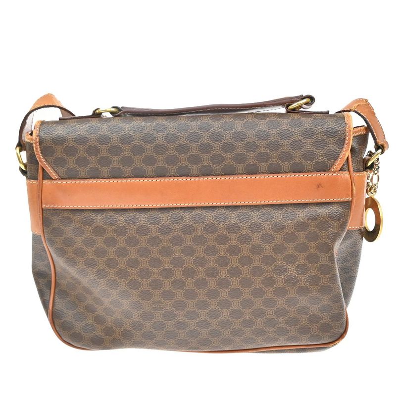 Celine Shoulder Bag Macadam Circle Charm Pvcleather 67kb003