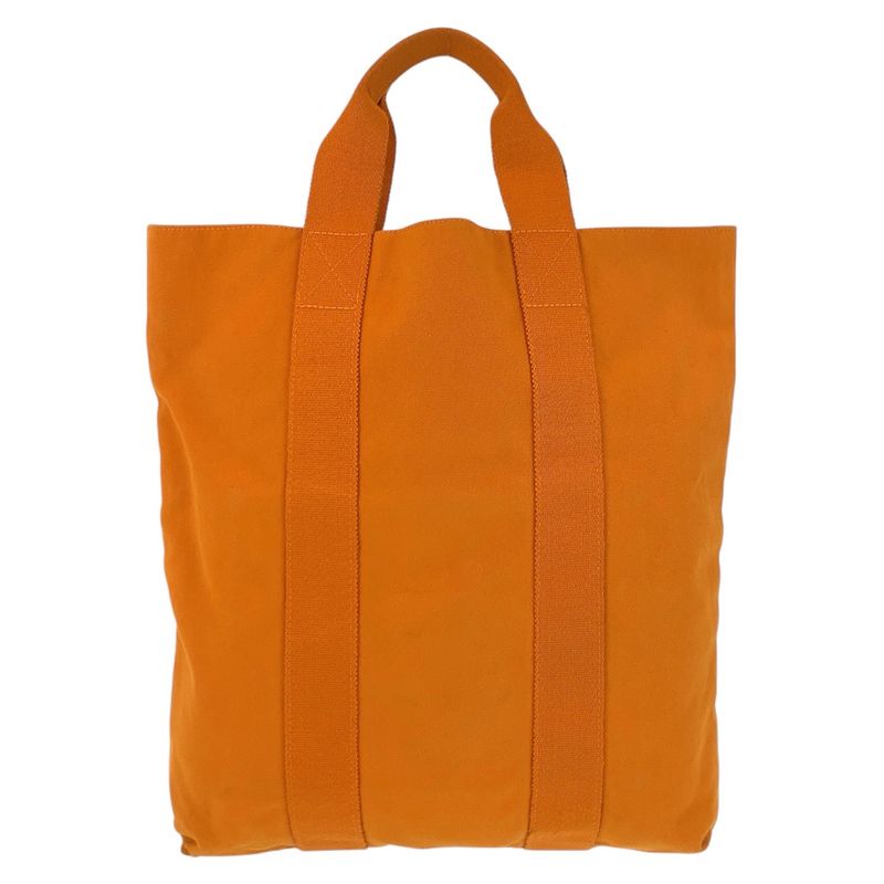 Hermes Fourre Tout Cabas French Festival Hawaii Limited Orange Canvas Tote Bag