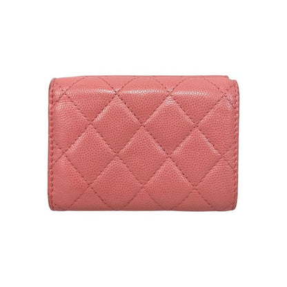 Chanel Trifold Wallet Classic Small Flap Wallet Ap0230 Matelasse Caviar Skin