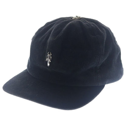 Chrome Hearts Slouchy 5 Panel Cap Daga Suede Leather Cap Hat with Decorative