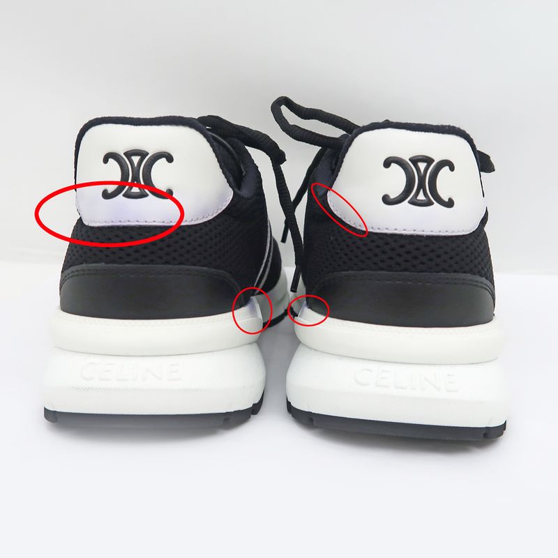 Celine Sneakers - Black White Size 38 Shoes Women's Apparel Women's
