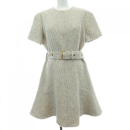 Louis Vuitton Lurex Tweed Belted Skater Dress Fndr 66 O80