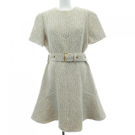 Louis Vuitton Lurex Tweed Belted Skater Dress Fndr 66 O80