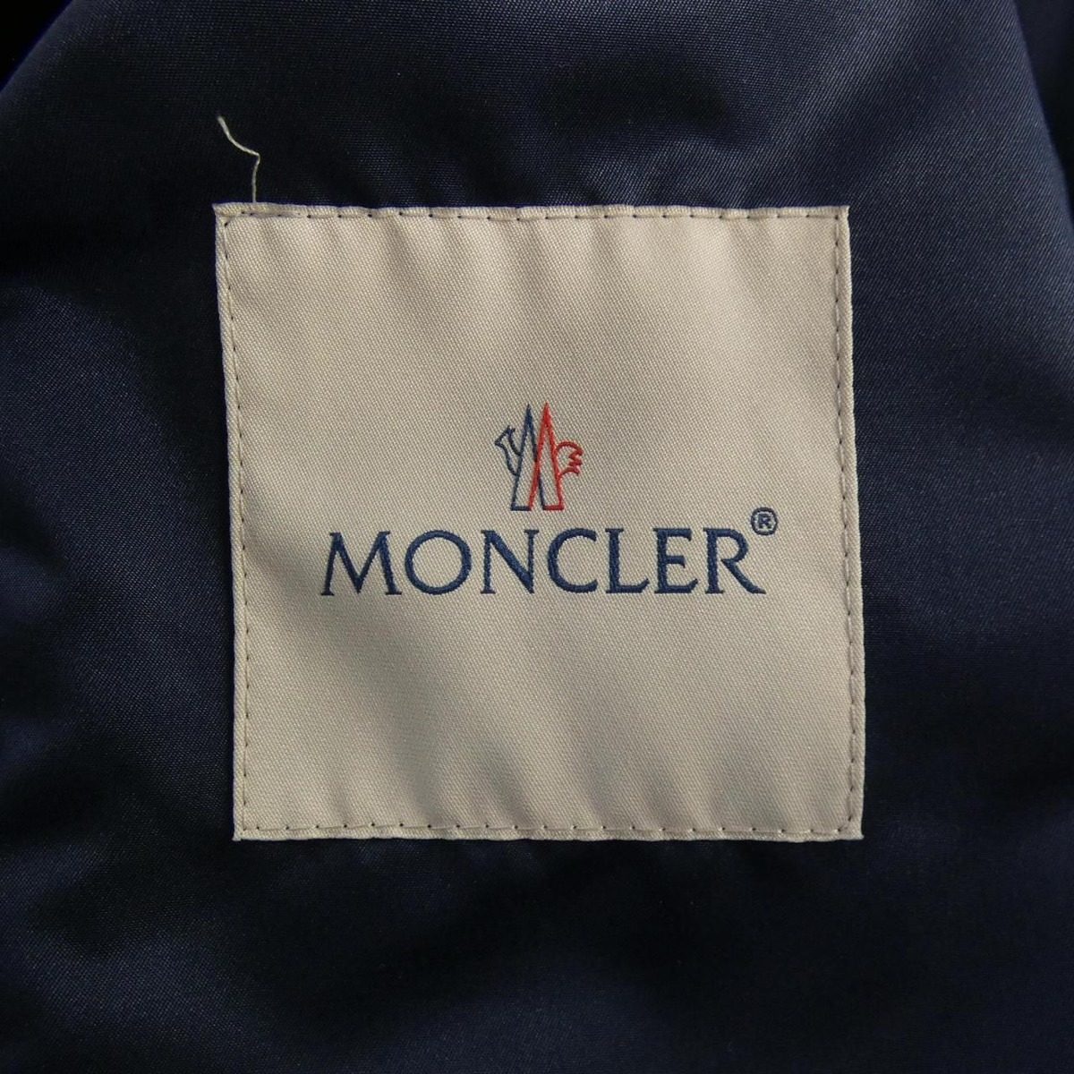 Moncler Granduc Coat Navy — view 4