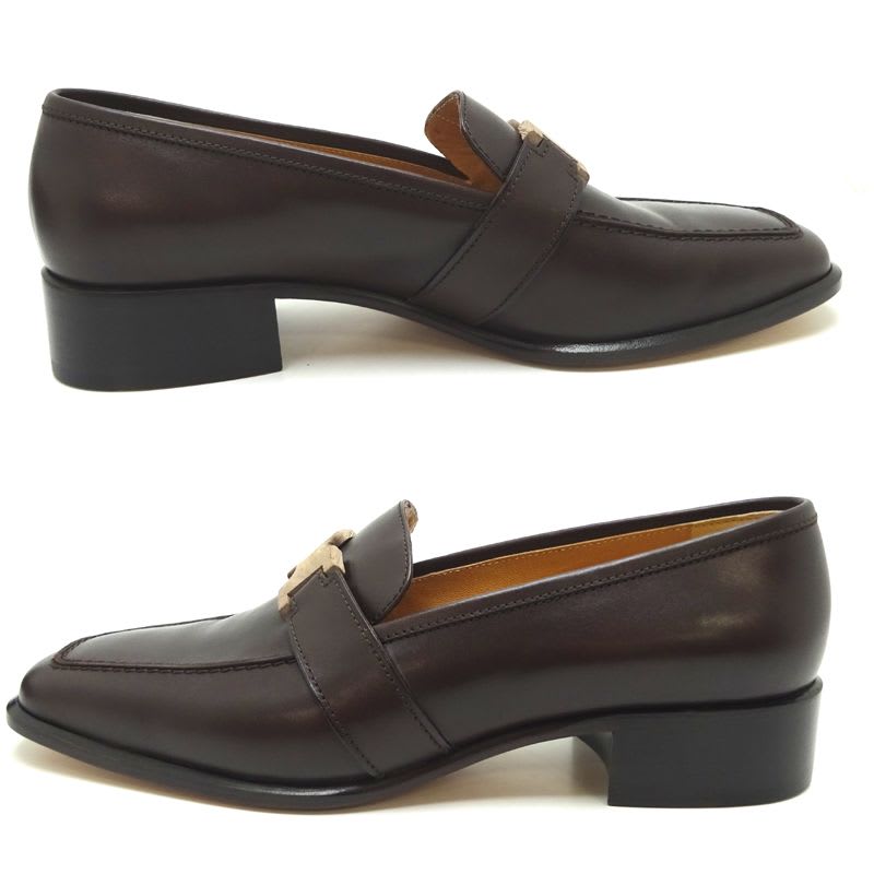 Hermes Mocha Size 24.5 Loafers
