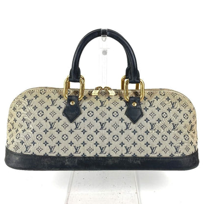 Louis Vuitton Handbag Alma Long Monogram Mini Canvas Navy