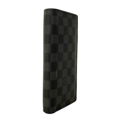 Louis Vuitton Wallet Damier Graphite Portefeuille Brazza Black — view 2