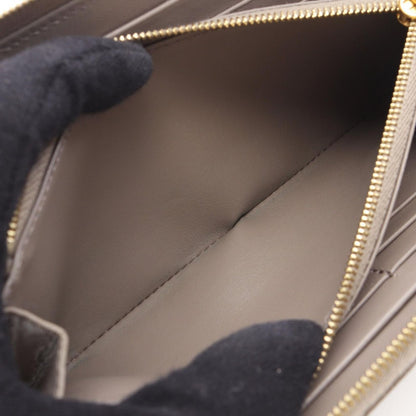 Celine Round Wallet Grey Leather — view 5