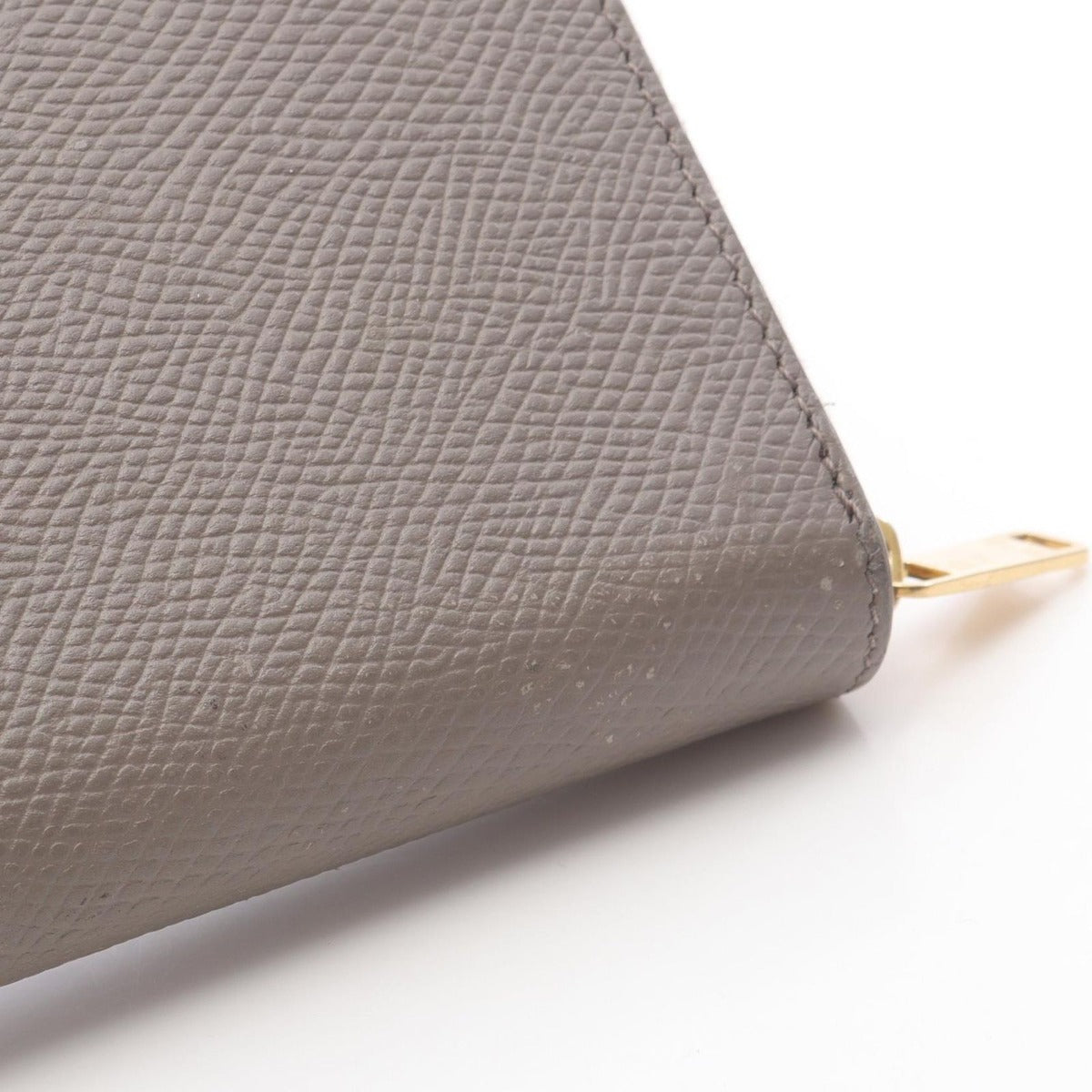 Celine Round Wallet Grey Leather — view 6