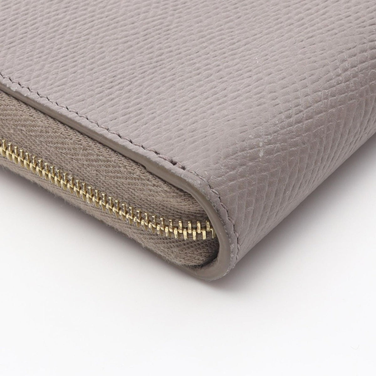 Celine Round Wallet Grey Leather — view 7