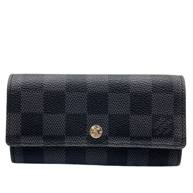 Louis Vuitton Key Case Graphite Porte Cles Voiture Black Damier Holder